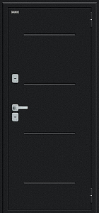 Товар Дверь Thermo Лайн/BChrome Букле черное/Wenge Melinga BR6212