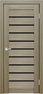 Товар Межкомнатная дверь Легенда X-2 Тон Неаполь Остекление Лакобель черное